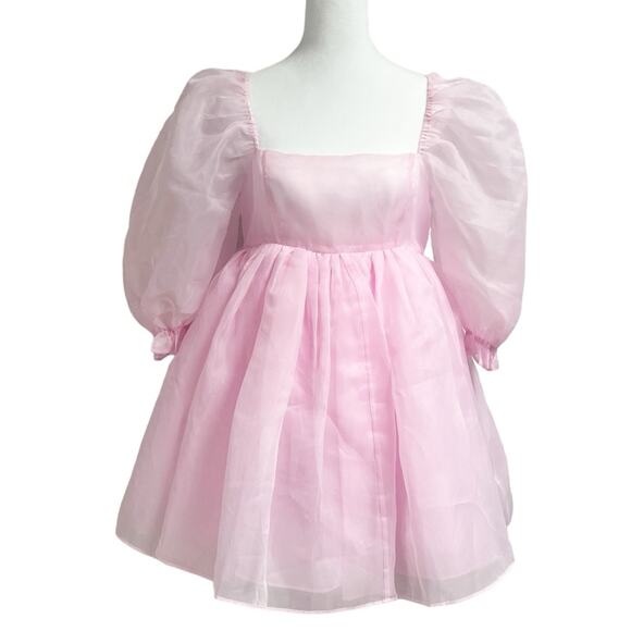 Selkie Puff Pink Ruffle Cupcake Dress - Picture 3 of 7